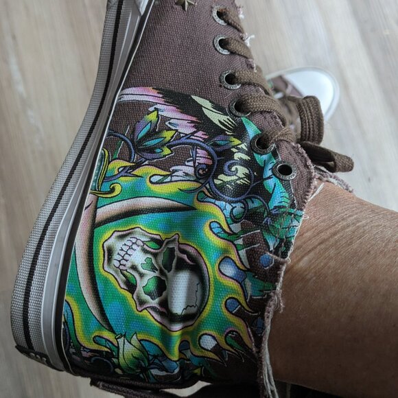 Don Ed Hardy cavas hightops - Picture 3 of 7